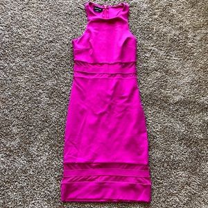 Vibrant Pink bebe Bodycon Dress